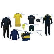 Set complet echipament sportiv albastru galben Portocervo GIVOVA