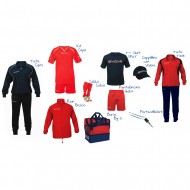 Set complet echipament sportiv rosu albastru Portocervo GIVOVA