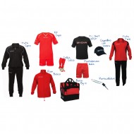 Set complet echipament sportiv rosu negru Portocervo GIVOVA