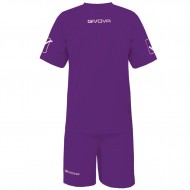 Echipament fotbal KIT GIVOVA, VIOLET, marime 3XS - EOL