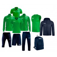 Echipament complet fotbal Box Start Verde/Bleumarin, ZEUS