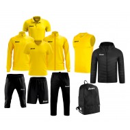 Echipament complet fotbal Box Start Galben/Negru, ZEUS