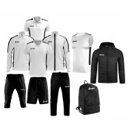 Echipament complet fotbal Box Start Alb/Negru, ZEUS