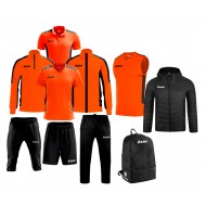 Echipament complet fotbal Box Start Line Portocaliu Fluo, ZEUS