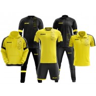 Echipament complet fotbal Box Glitch Galben/Negru, ZEUS