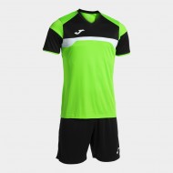 Kit echipament fotbal Danubio III, Verde Fluo/Negru, JOMA