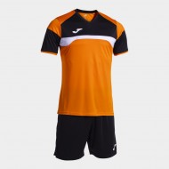 Kit echipament fotbal Danubio III, Portocaliu/Negru, JOMA