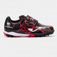Ghete fotbal teren sintetic si iarba, Super Copa JR 2501 Negro Turf, JOMA