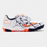 Ghete fotbal teren sintetic si iarba, Super Copa JR 2502 Blanco Turf, JOMA