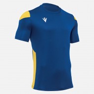 Tricou fotbal Polis, MACRON, Royal/Galben, marime M - EOL