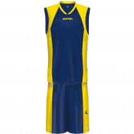 Echipament baschet Kit Orlando SPORTIKA, blu/galben M - EOL