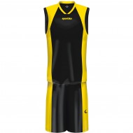 Echipament baschet Kit Orlando SPORTIKA, negru/galben M - EOL