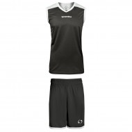 Echipament baschet Kit Colorado SPORTIKA, negru/alb M - EOL