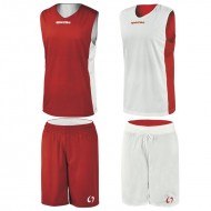 Echipament baschet Kit Assen SPORTIKA, rosu/alb M - EOL