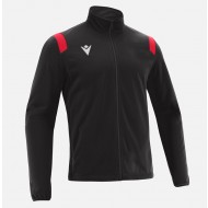 Bluza Trening Fujin Full Zip, MACRON, Negru/Rosu, marime S - EOL