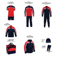 Set complet echipament fotbal Box Platinum GIVOVA, Rosu-Bleumarin, marime 3XS - EOL