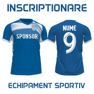 Imprimare numar si nume pe tricou, personalizare echipament fotbal