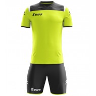 Echipament fotbal Kit Vesuvio, ZEUS, Negru/Galben Fluo, S - EOL