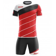 Echipament fotbal Kit Lybra, ZEUS, ROSU/NEGRU, marime XS - EOL