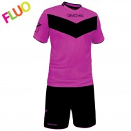 Echipament fotbal KIT VITTORIA GIVOVA, FLUO FUXIA, marime 2XS - EOL