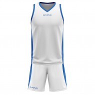 Echipament baschet Kit Power GIVOVA, alb/blu M - EOL