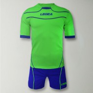 Echipament fotbal Kit Brasilia, Verde Fluo, LEGEA