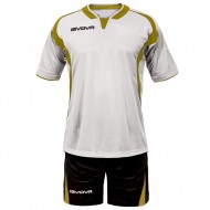 Echipament fotbal KIT ARES, ALB/AURIU, marime XL - EOL