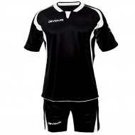 Echipament fotbal KIT ARES, NEGRU/ALB, marime M - EOL