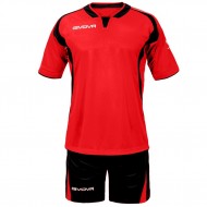 Echipament fotbal KIT ARES, ROSU/NEGRU, marime L - EOL