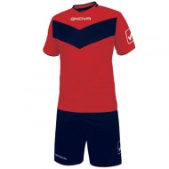 Echipament fotbal KIT VITTORIA GIVOVA, ROSU/BLEUMARIN, marime 2XL - EOL