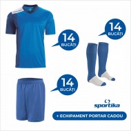 Set echipament fotbal SPORTIKA (14 buc.) + Echipament Portar Cadou, CONCEPT 2