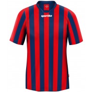 Tricou fotbal cu maneca scurta Stripe, SPORTIKA