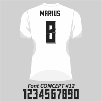 Imprimare numar si nume pe tricou, personalizare echipament fotbal-25433