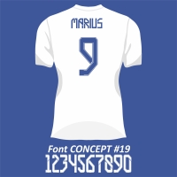 Imprimare numar si nume pe tricou, personalizare echipament fotbal-25434