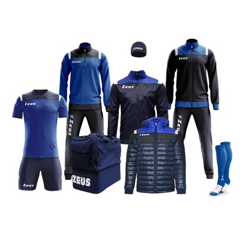Echipament fotbal complet, Box Vesuvio - Bleumarin / Royal, ZEUS-0
