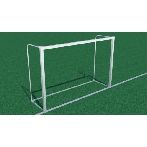 Poartă de fotbal/futsal 3x2m, profil pătrat din oțel 80x80 mm-0