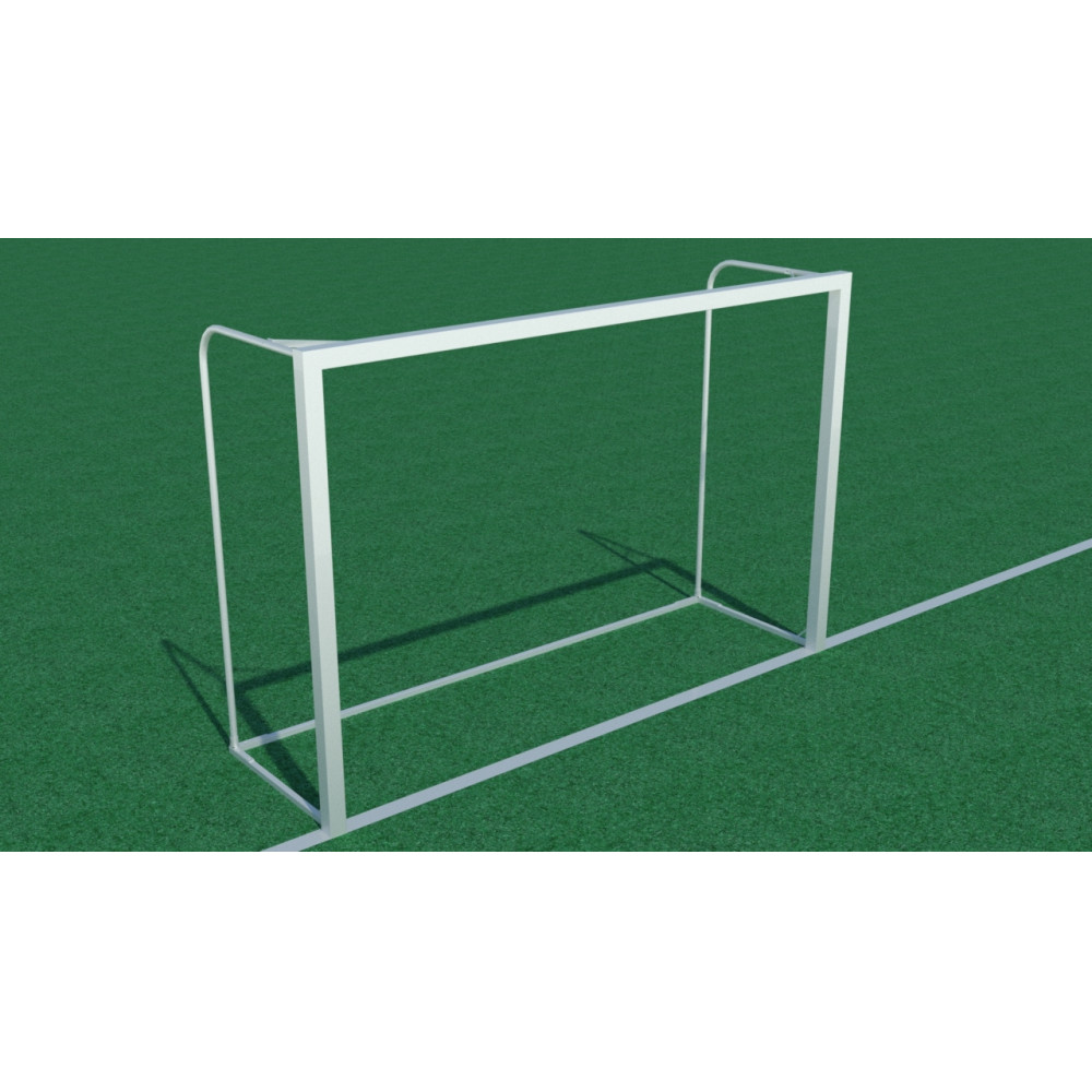 Poartă fotbal/futsal 3x2m, profil pătrat din aluminiu 80x80 mm-0