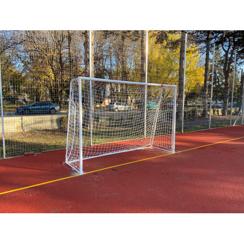 Poarta de fotbal 3x2m, profil rotund din otel de 60mm-0