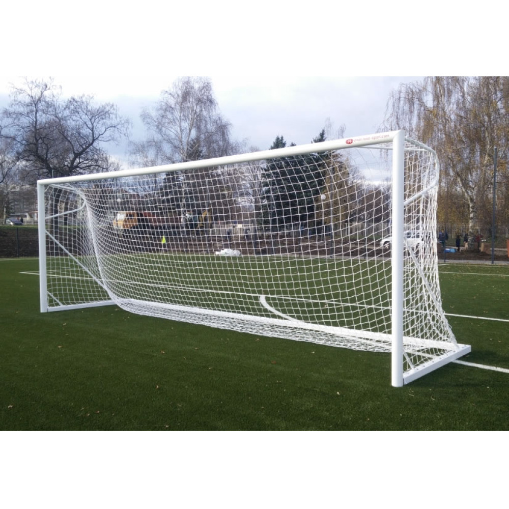 Poarta de fotbal din aluminiu 7,32х2,44 m - profil oval special de 120х100 mm-0