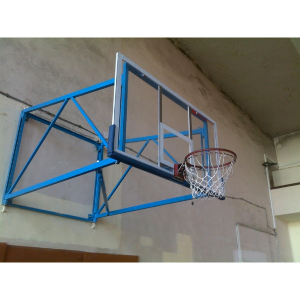 Suport de baschet pliabil pe perete-0