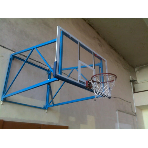 Suport de baschet pliabil pe perete-0