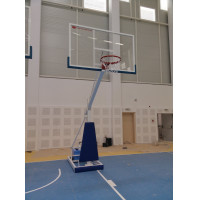 Suport mobil pentru baschet cu panou din plexiglas, pentru interior-18792