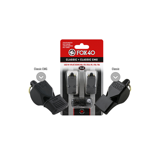 Pachet 2 fluiere - Classic FOX 40 + Classic Fox 40 CMG-0