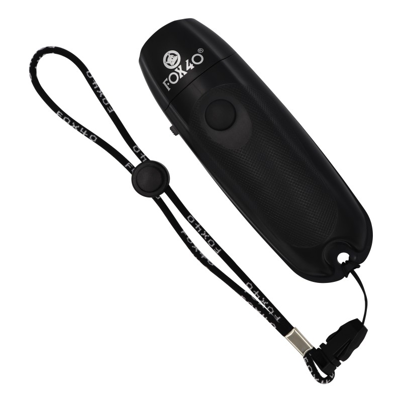 Fluier FOX 40 Electronic cu snur, Negru-0 Fluier FOX 40 Electronic cu snur, Negru-0