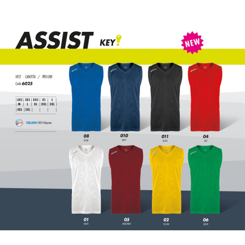 Tricou baschet Assist, SPORTIKA-0