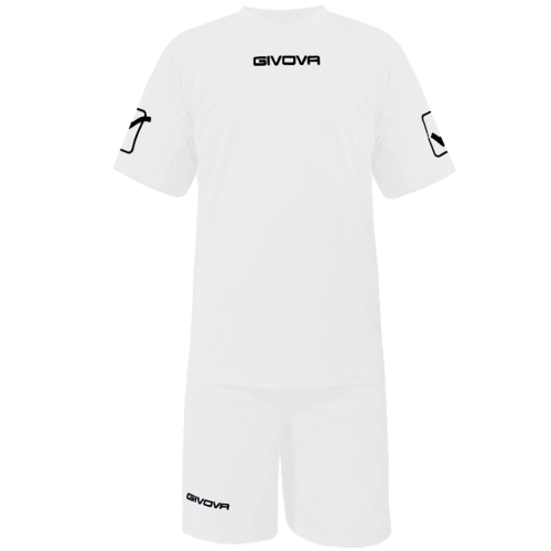 Echipament fotbal KIT GIVOVA, ALB, marime 3XS - EOL-0