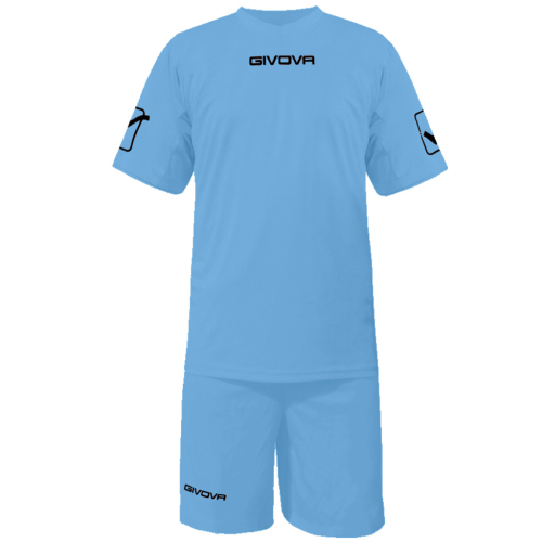 Echipament fotbal KIT GIVOVA, CELESTE, marime XL - EOL-0