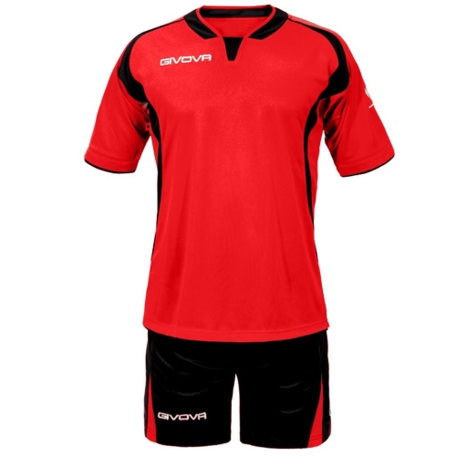 Echipament fotbal KIT ARES, ROSU/NEGRU, marime L - EOL-0
