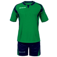 Echipament fotbal KIT ARES, VERDE/BLEUMARIN, marime M - EOL-0