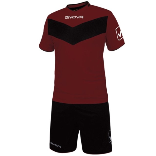 Echipament fotbal KIT VITTORIA GIVOVA, VISINIU/NEGRU, marime XL - EOL-0